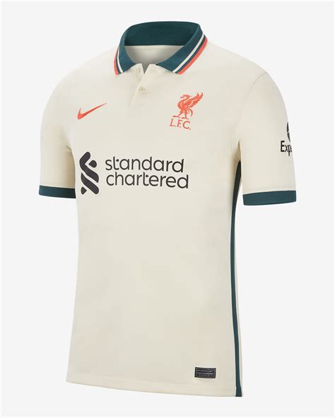 liverpool nike 2021/22 away breathe stadium replica jersey - tan|authentic liverpool jersey.